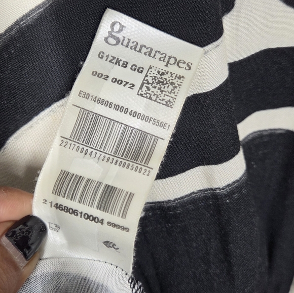 AK ABSTRACT LONG DOLMAN SLEEVE V NECK MADE IN BRAZIL SZ XL (GG) ART TO WEAR EUC - Picture 4 of 6